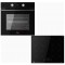 Teka HLB 8418 P BK + IBC 64110 SSM Φούρνος άνω Πάγκου 71lt με Επαγωγικές Εστίες Π59.5εκ. Μαύρος